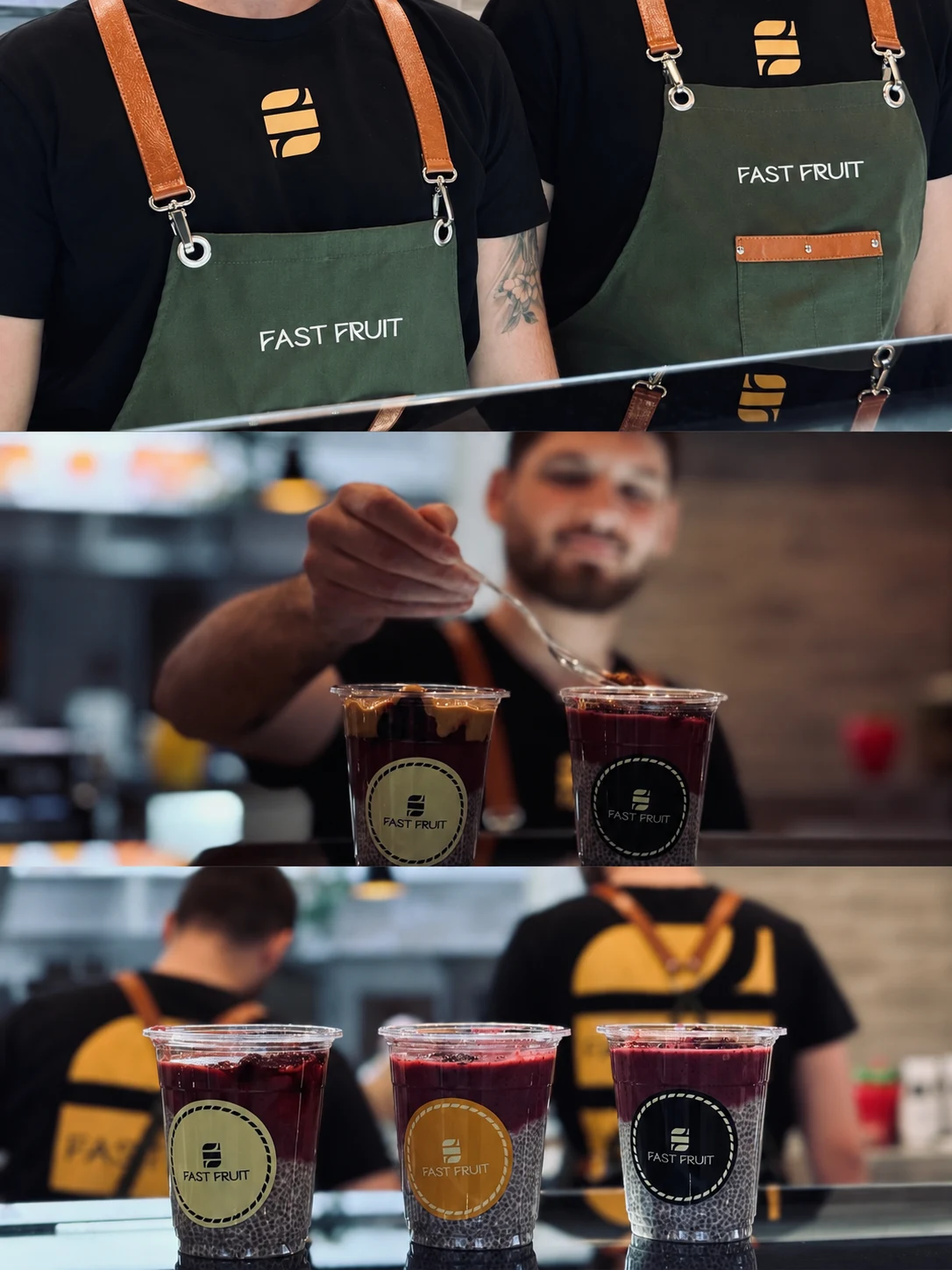 Тимот на FAST FRUIT и подготовката на производите во нашиот локал